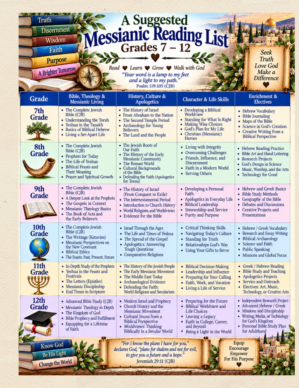 Digital Messianic Homeschool Planner