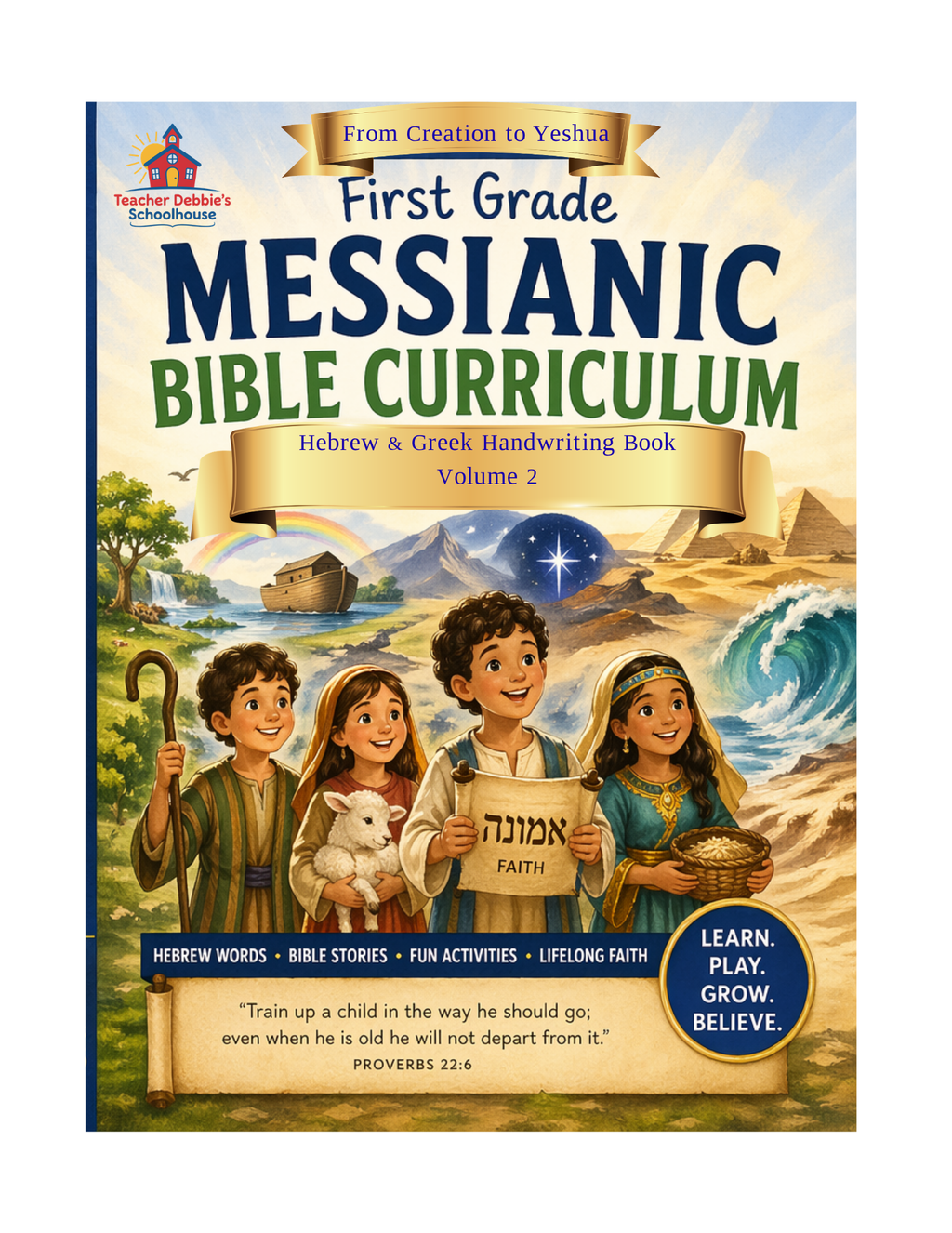 Hebrew-Greek Handwriting Book First Grade-Volume 2