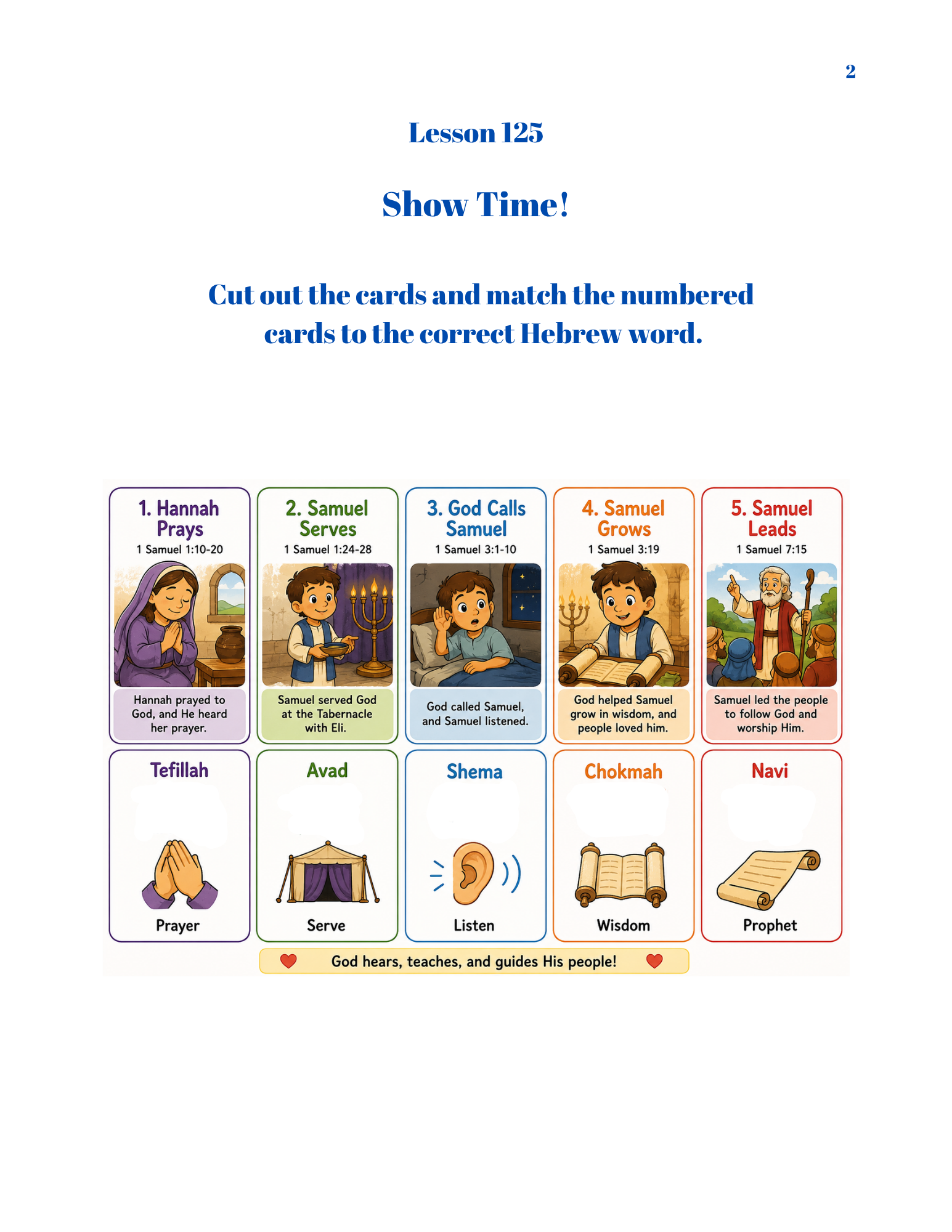 Messianic Activity Book First Grade-Volume 2