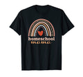 Homeschool Mama Rainbow Home Schooling T-Shirt - Unique Graphic for Adults