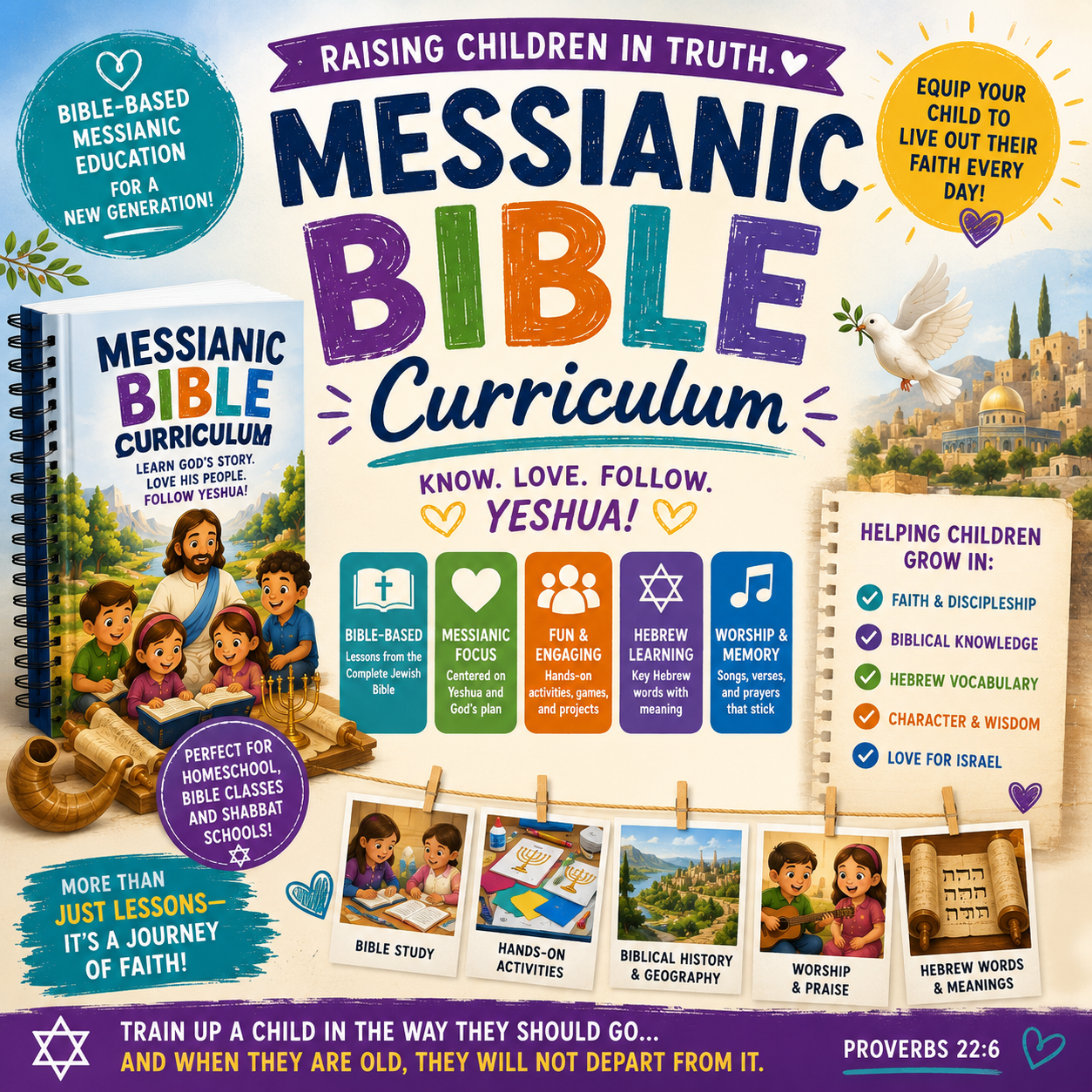 Messianic First Grade Bible Curriculum-10 Lessons Free!