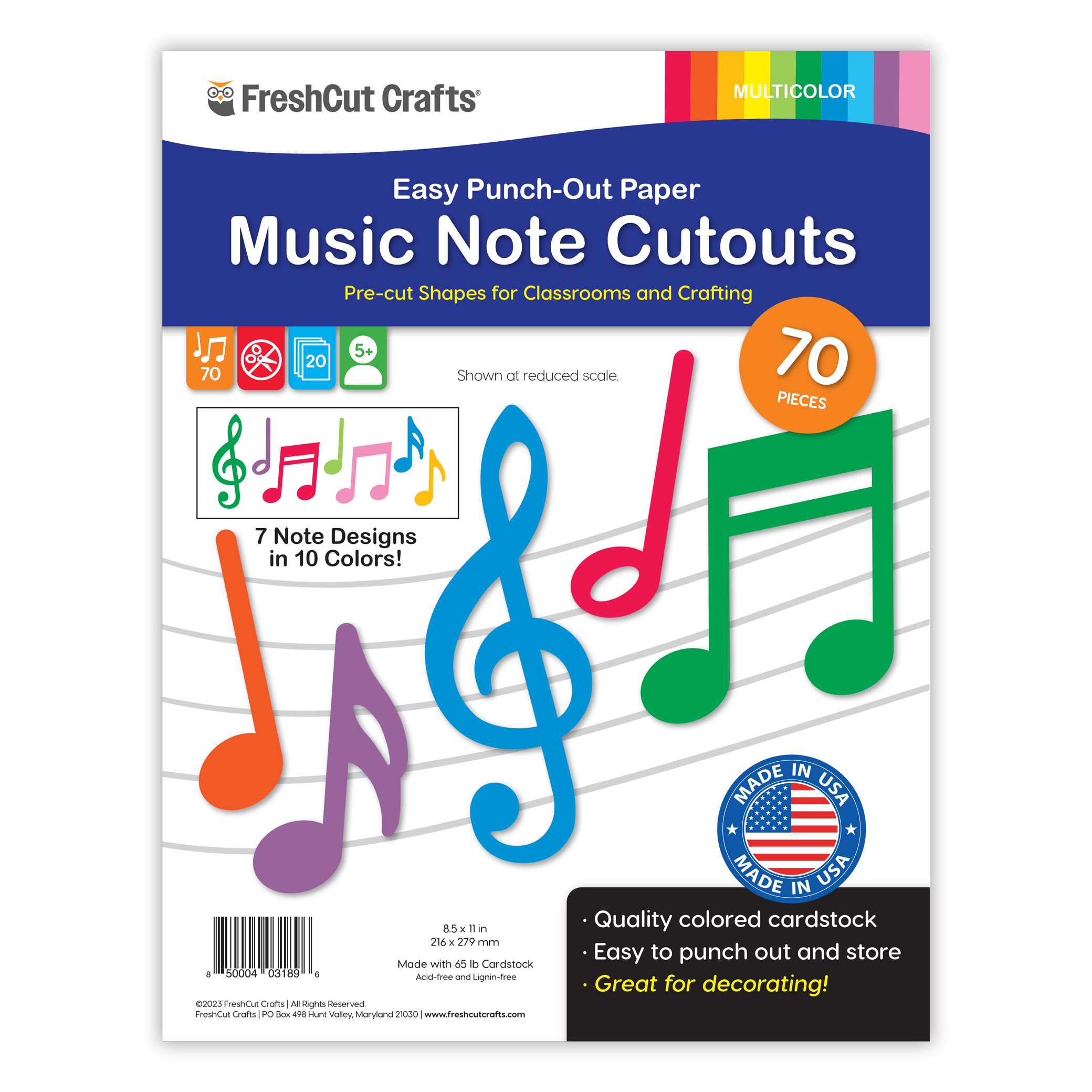 Music Notes Cutouts