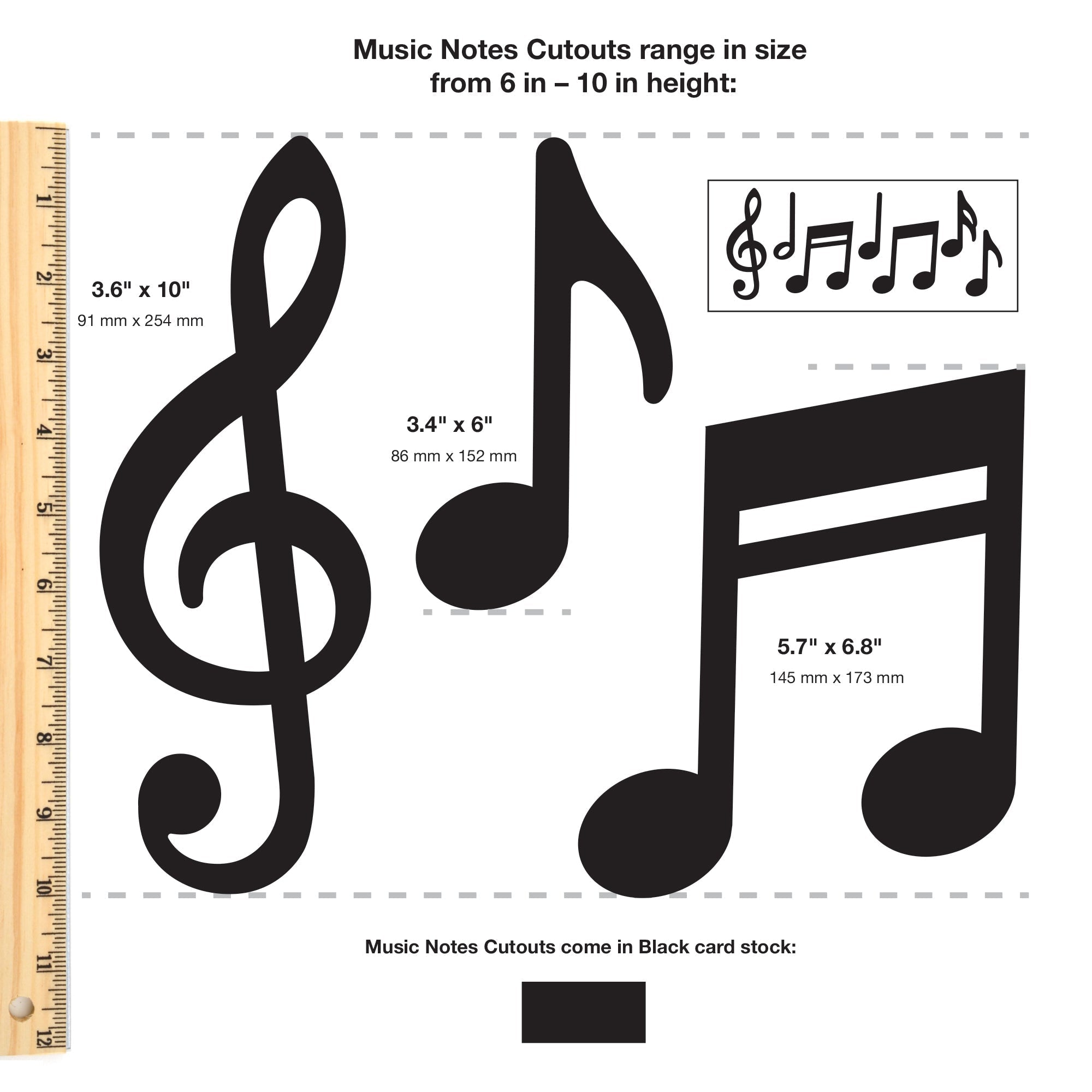 Music Notes Cutouts