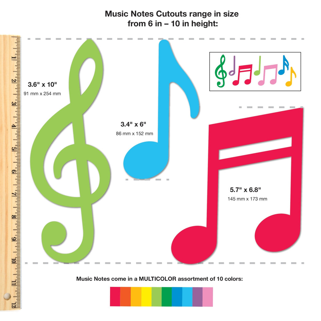 Music Notes Cutouts